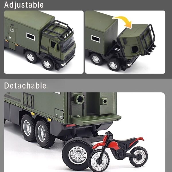 Nomadisen Alloy Off-Road RV Model – 1:24 Scale Die-Cast 4x4 Camper Van, Collectible Metal Toy Car for Boys, Realistic Adventure Vehicle Replica - Image 4